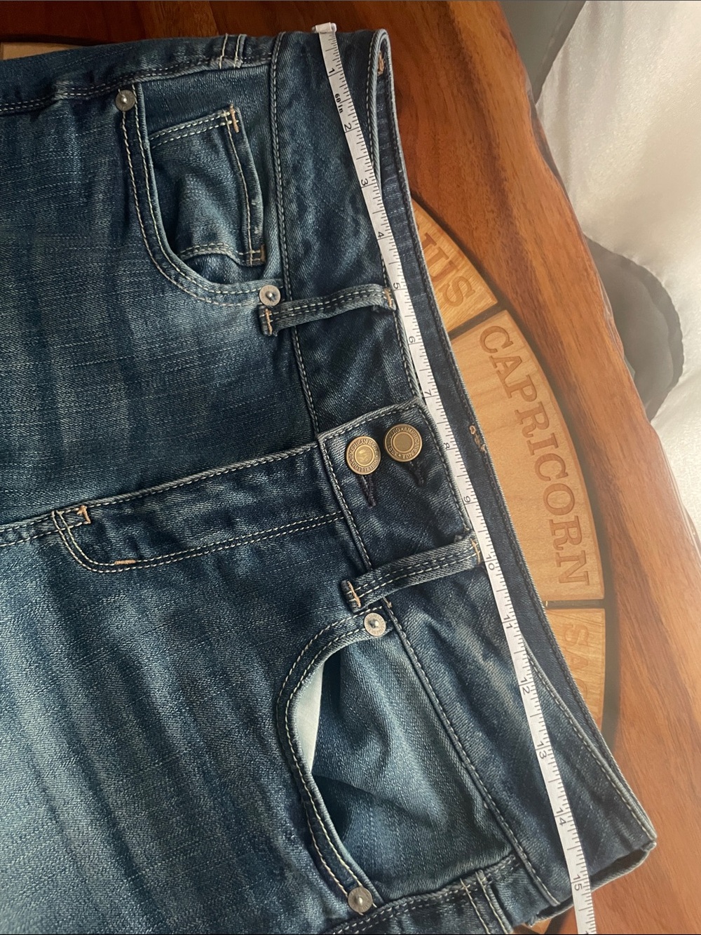Artist Crop Y2K Capri Low Rise American Eagle - Picture 5 of 7